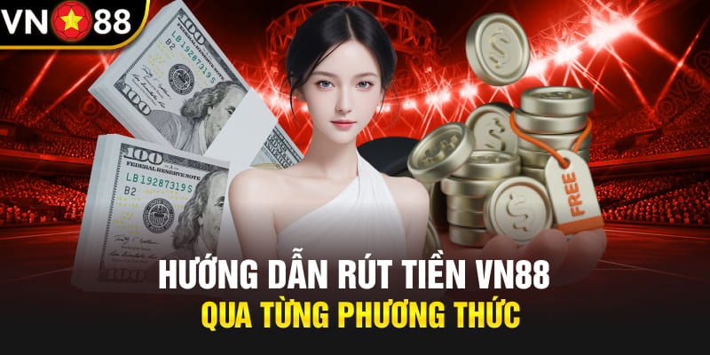 Hướng dẫn rút tiền Vn88 qua từng phương thức